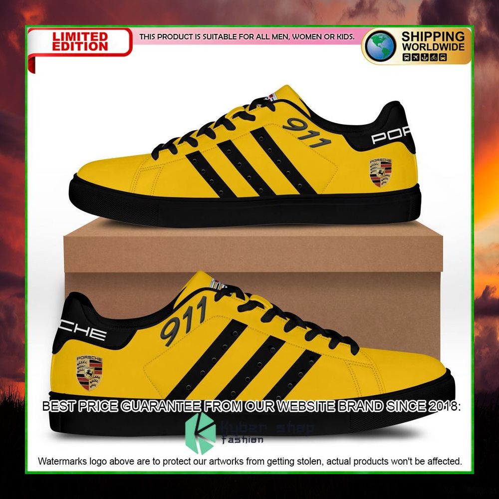 porsche 911 yellow stan smith low top shoes limited edition d7ohj