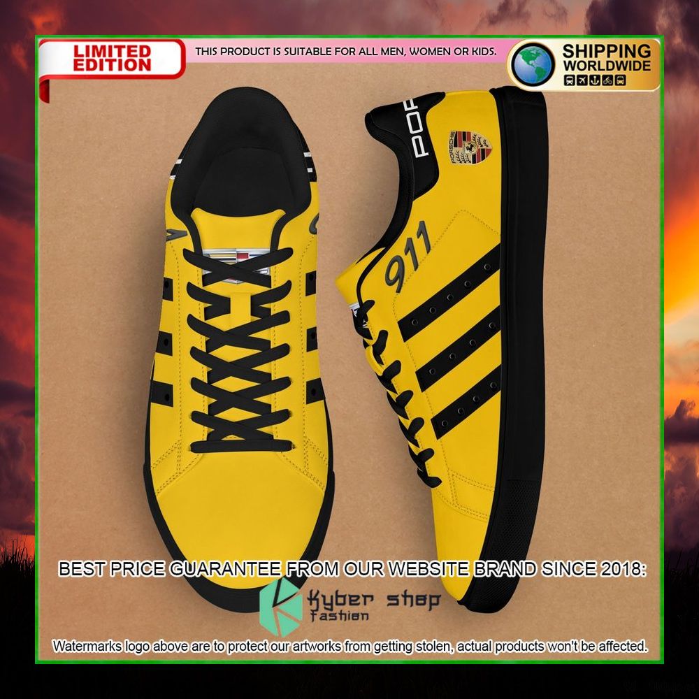 porsche 911 yellow stan smith low top shoes limited edition e7nqe