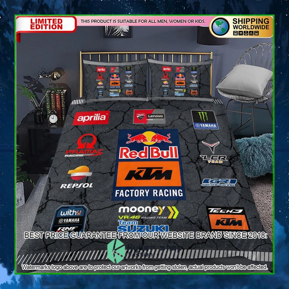 red bull ktm factory racing crack bedding set limited edition f8oih