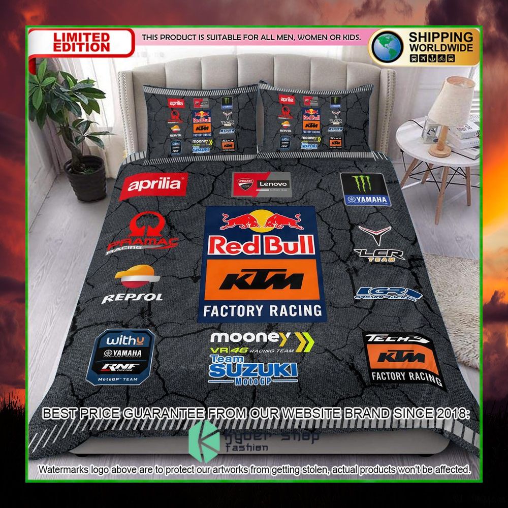 red bull ktm factory racing crack bedding set limited edition ol7kw