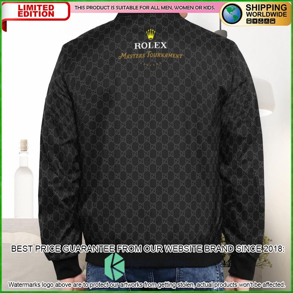 rolex master tournament 202223 pga tour black bomber jacket limited edition kgpug