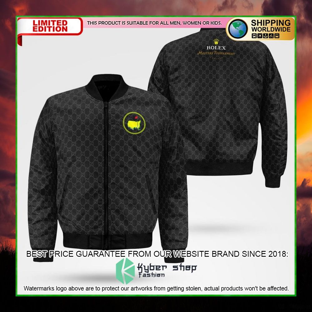 rolex master tournament 202223 pga tour black bomber jacket limited edition mjlek