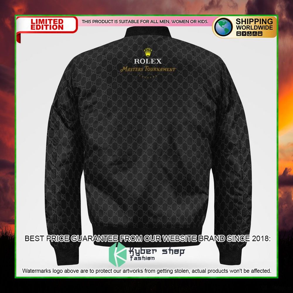 rolex master tournament 202223 pga tour black bomber jacket limited edition