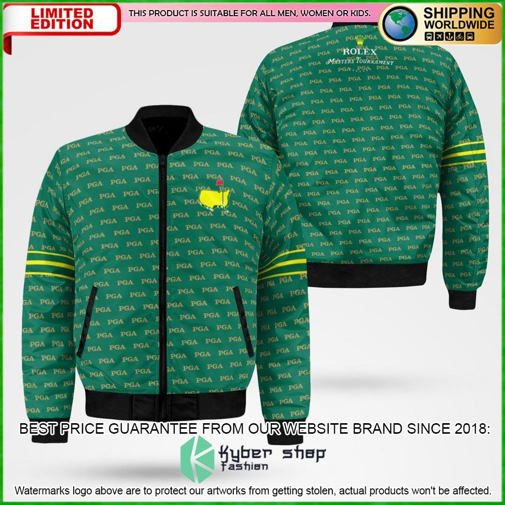 rolex master tournament 202223 pga tour bomber jacket limited edition giwps