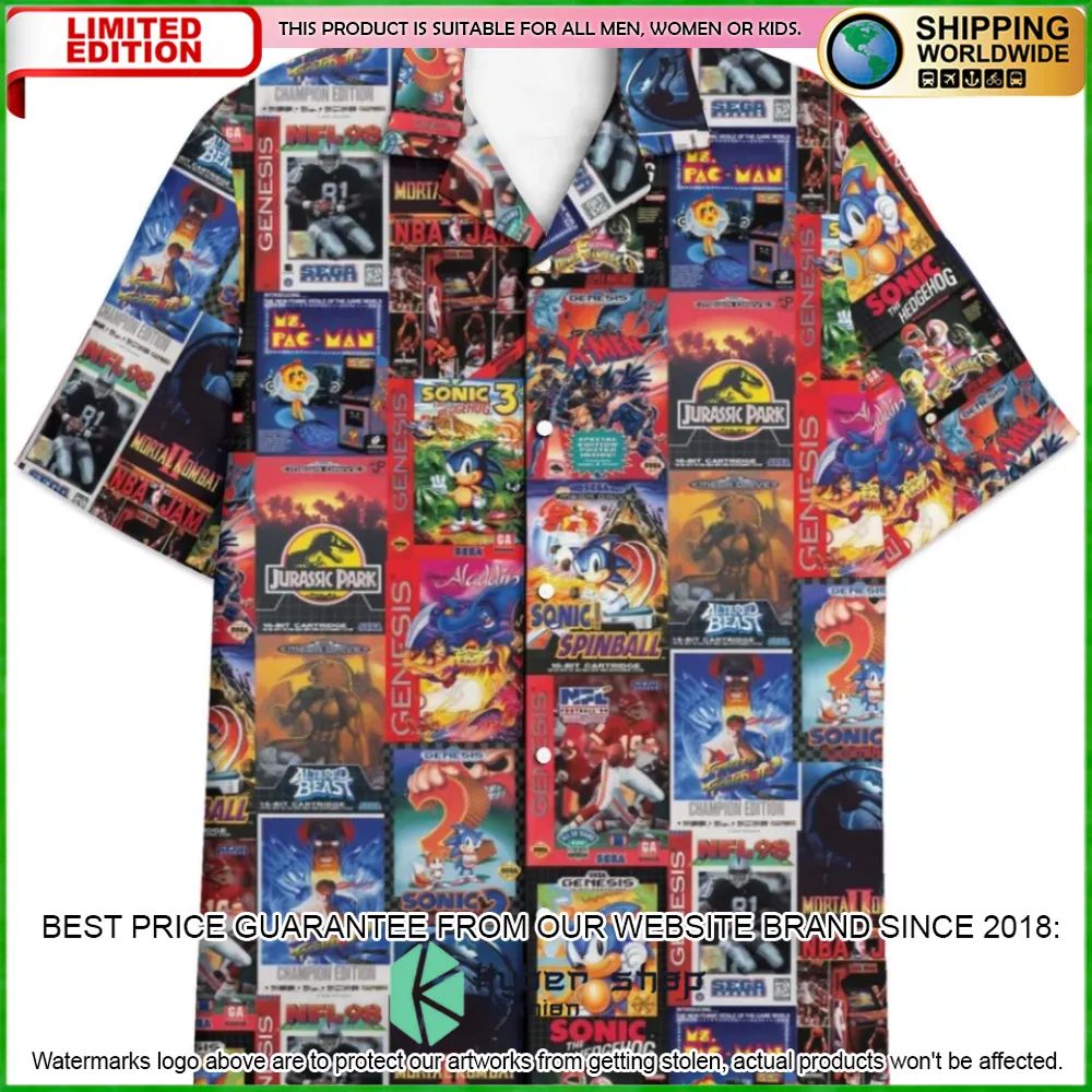 Sega Genesis Hawaiian Shirt - LIMITED EDITION