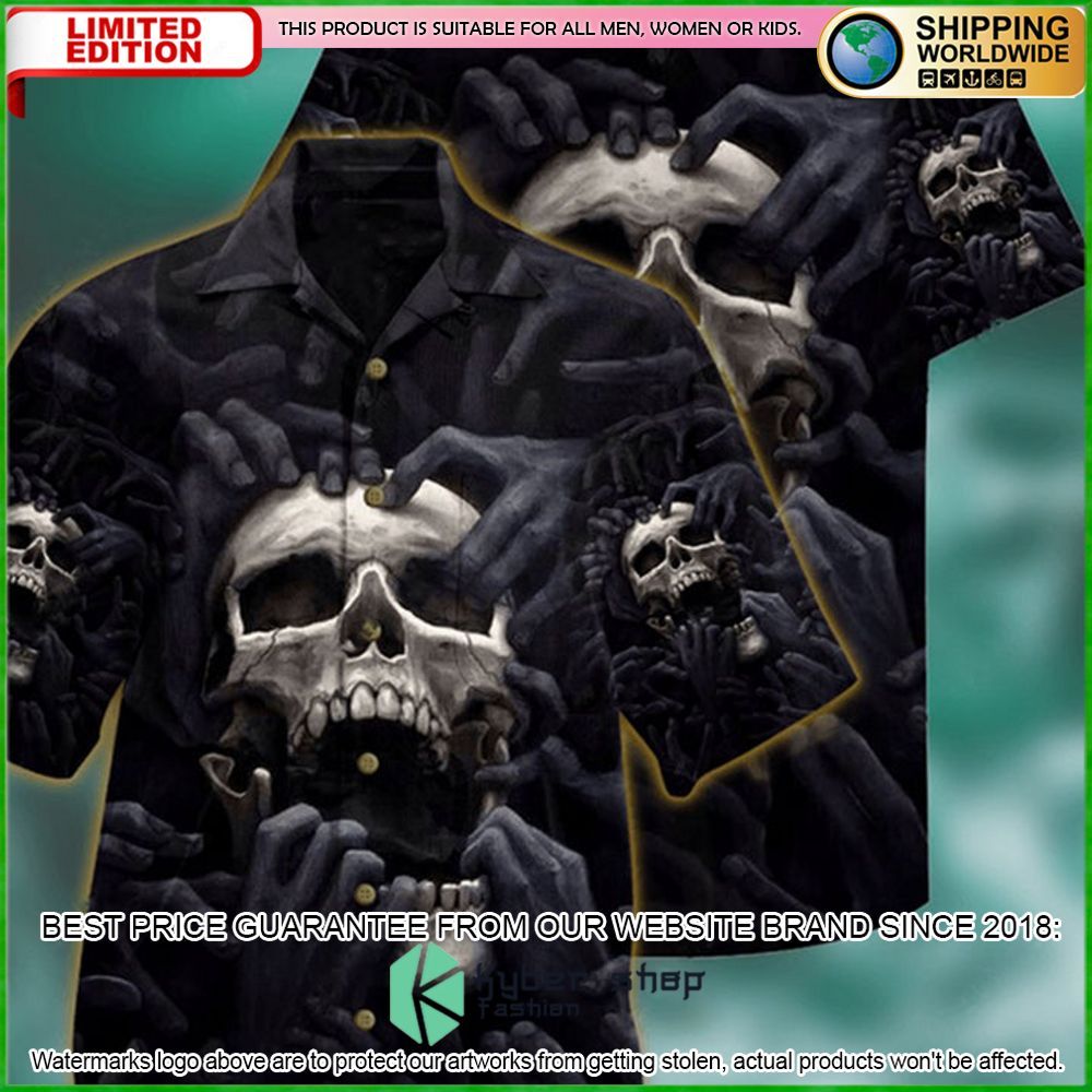 skull love darkness hawaiian shirt limited edition oj5og