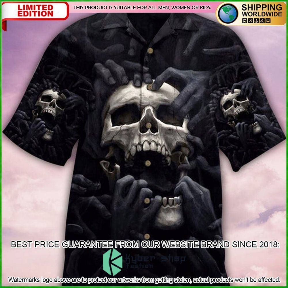 skull love darkness hawaiian shirt limited edition qujcf