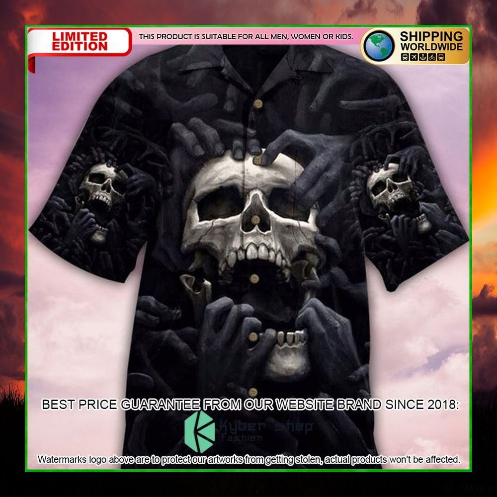 skull love darkness hawaiian shirt limited edition yfpch