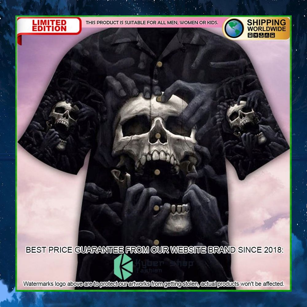 skull love darkness hawaiian shirt limited edition yvnen