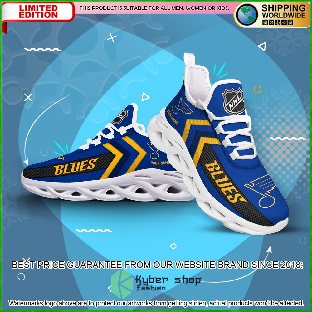 st louis blues custom name clunky max soul shoes limited edition 7ufmc
