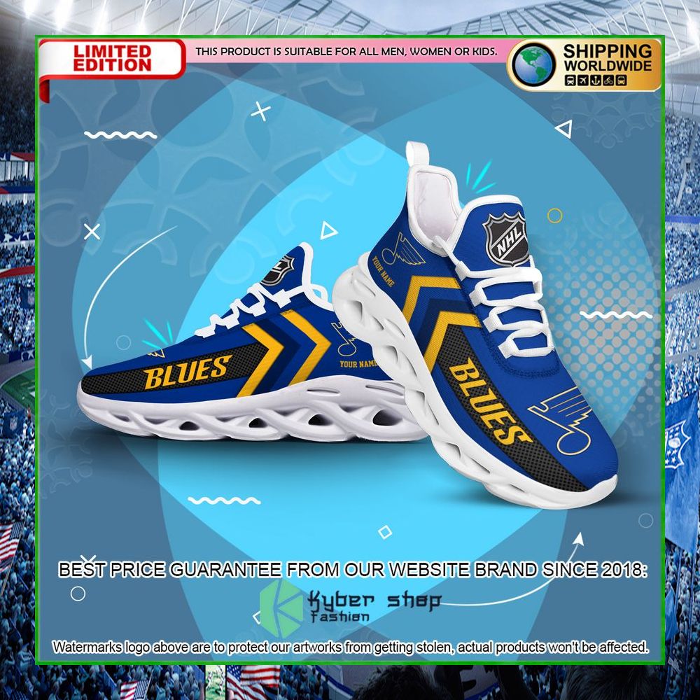 st louis blues custom name clunky max soul shoes limited edition vno87