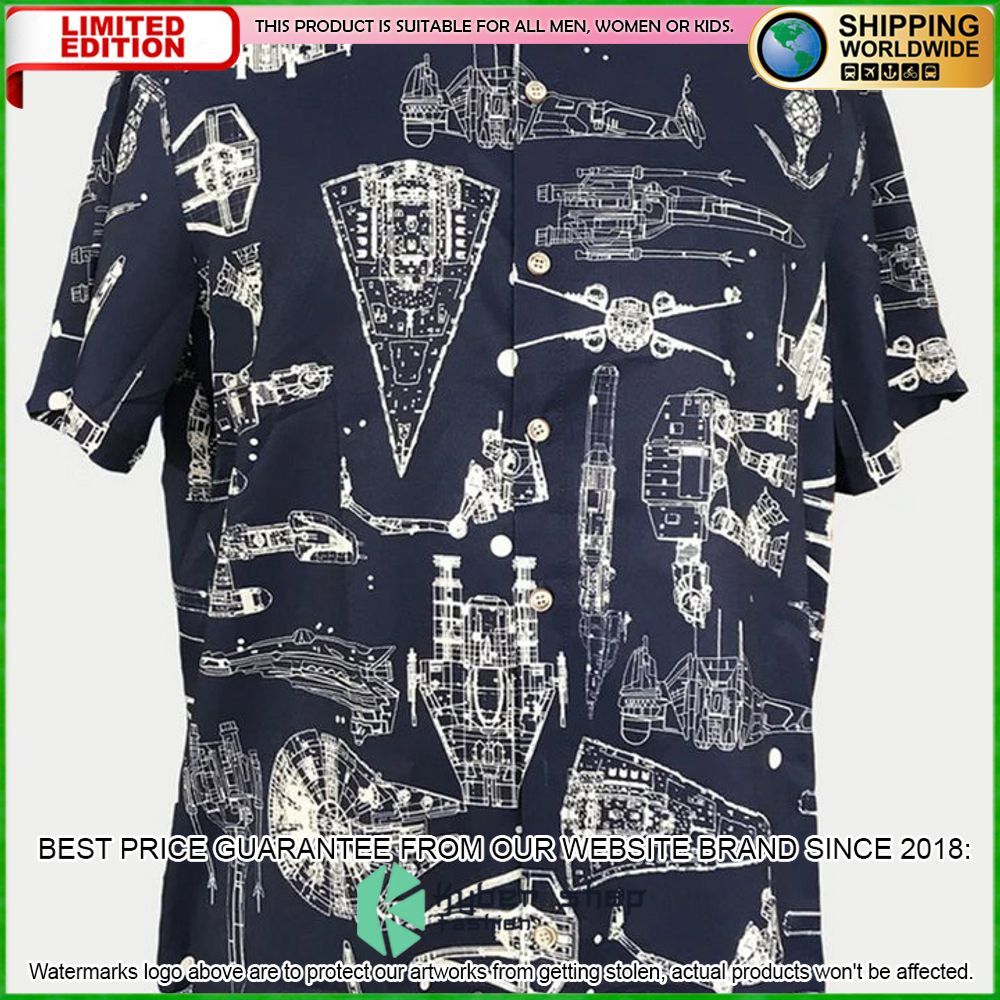star wars aerospace machine hawaiian shirt limited edition
