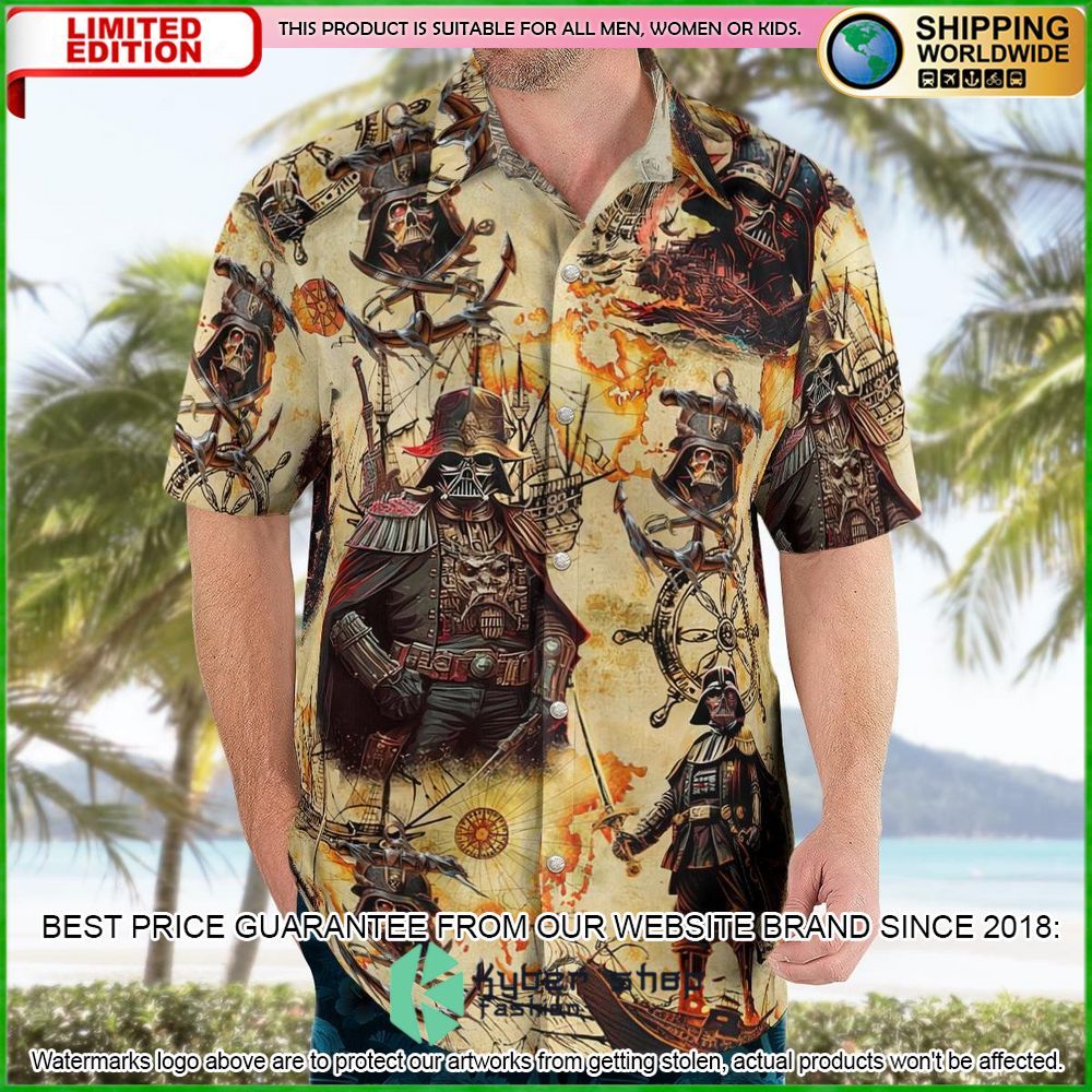 star wars darth vader pirates hawaiian shirt short limited edition 8pi2d