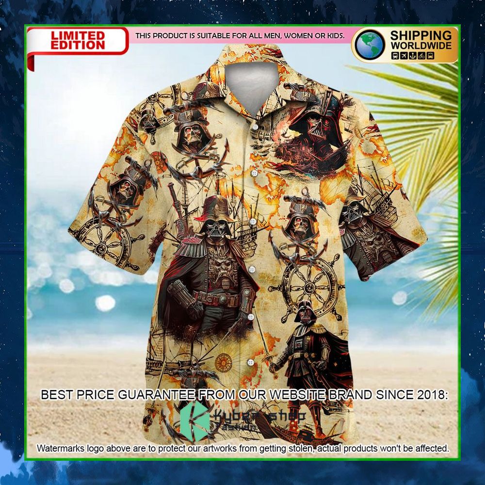 star wars darth vader pirates hawaiian shirt short limited edition h5tyv