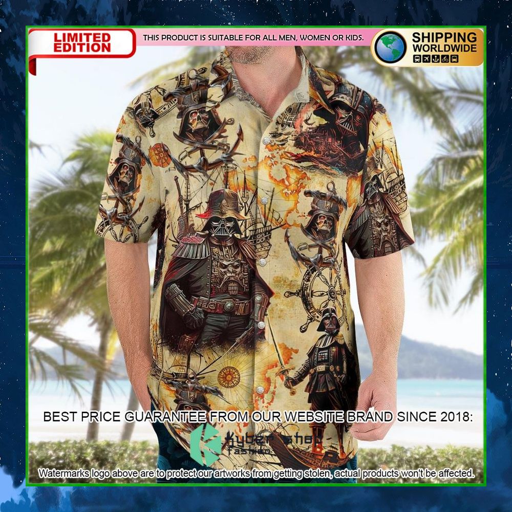 star wars darth vader pirates hawaiian shirt short limited edition pzevv