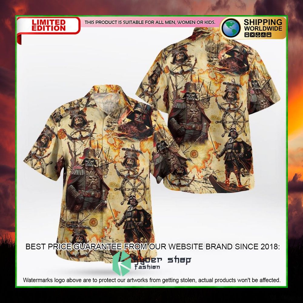 star wars darth vader pirates hawaiian shirt short limited edition srm0m