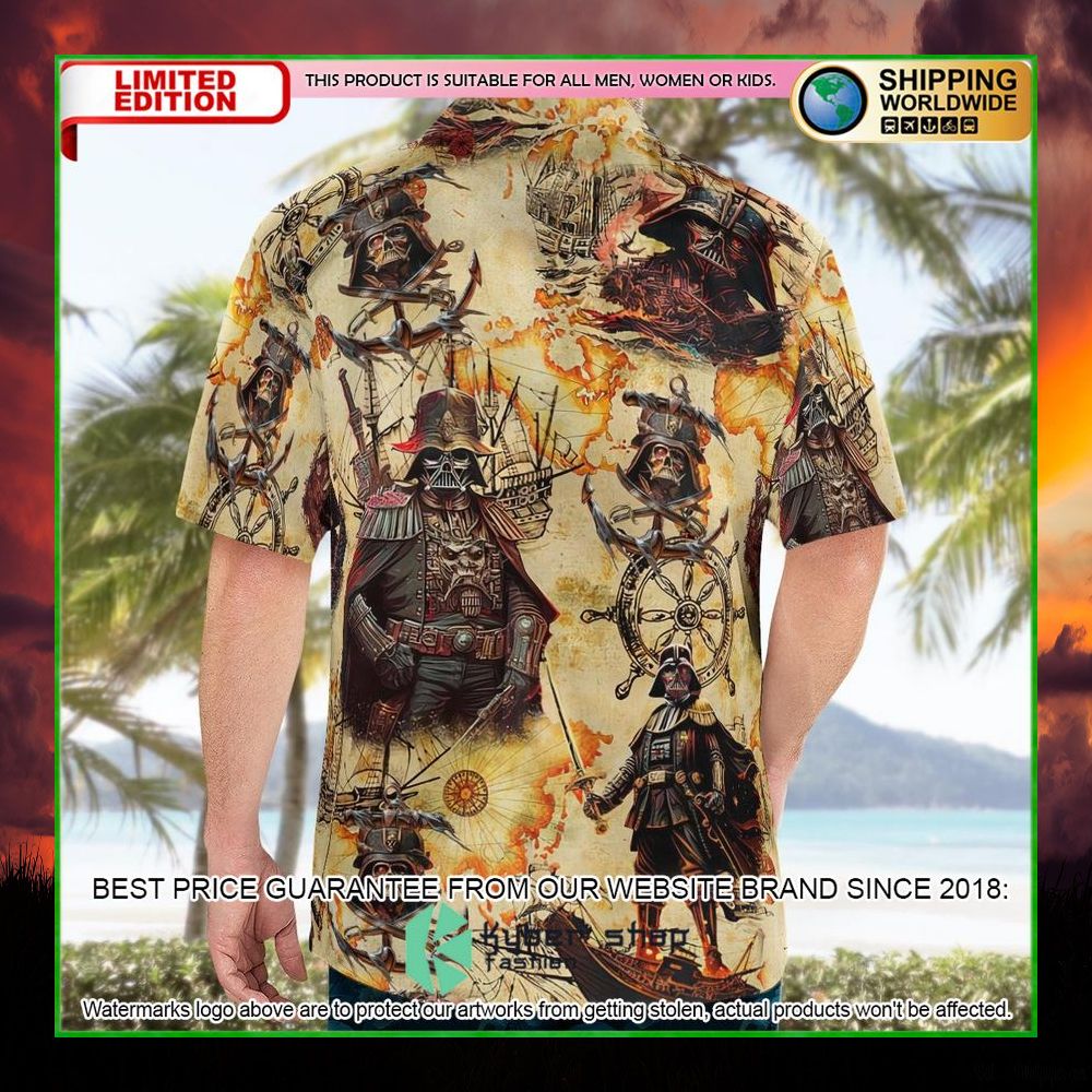 star wars darth vader pirates hawaiian shirt short limited edition