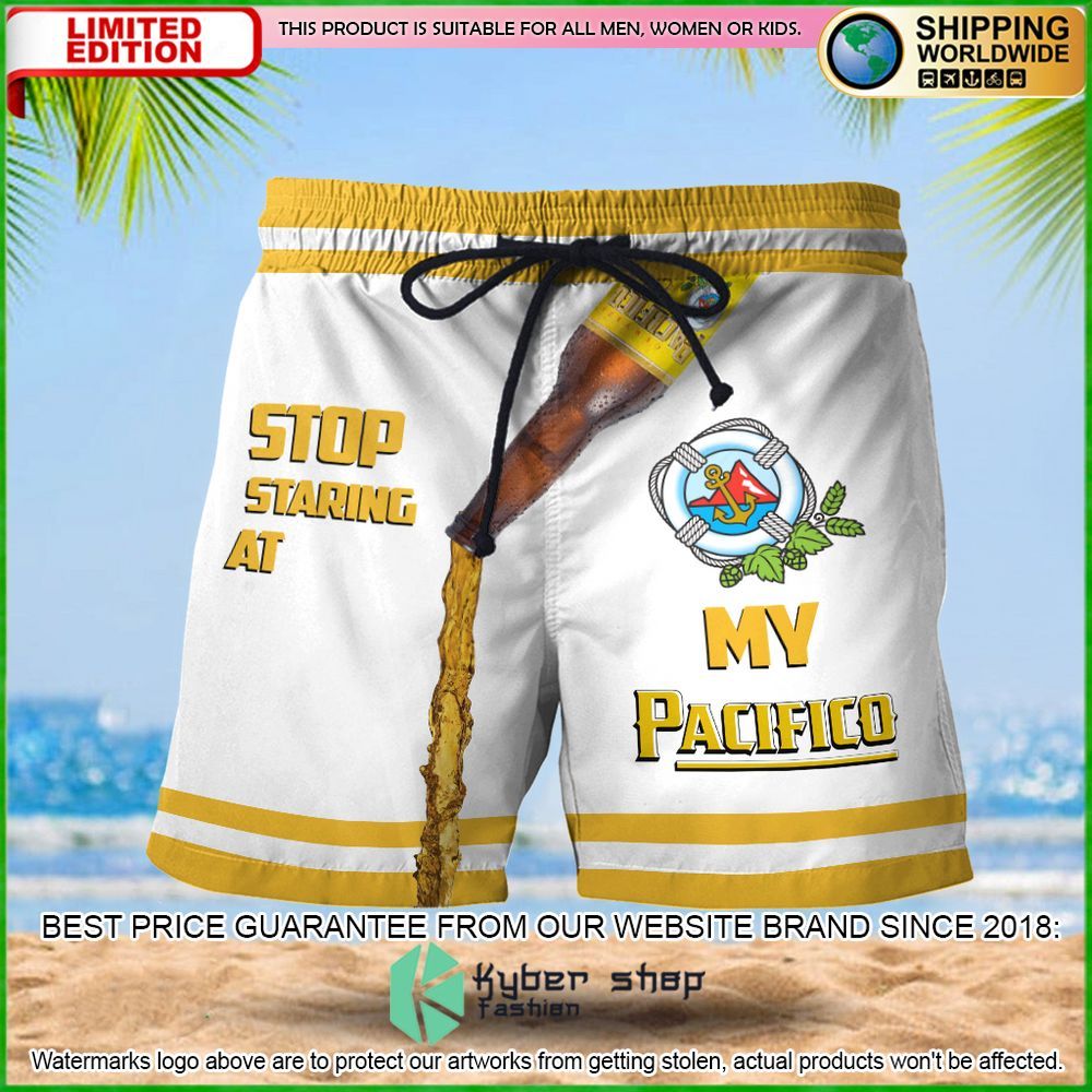 stop staring at my pacifico hawaiian short limited edition 23ve1