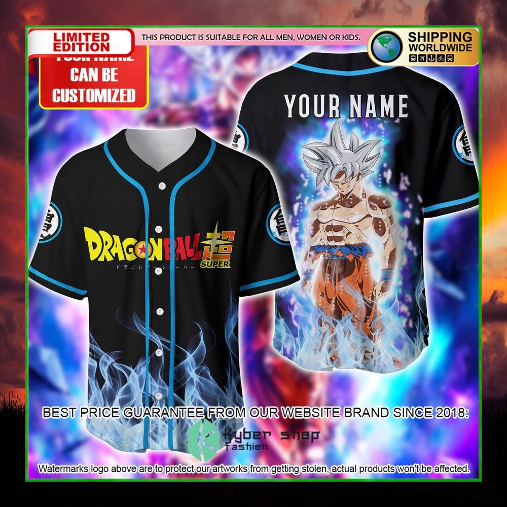 super songoku dragon ball custom name baseball jersey limited edition bhvce