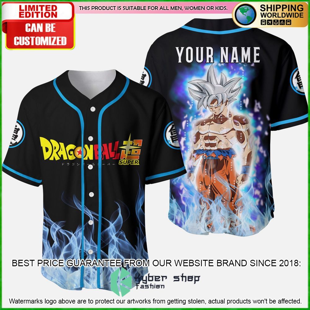 super songoku dragon ball custom name baseball jersey limited edition cyyv2