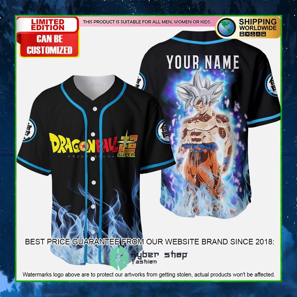 super songoku dragon ball custom name baseball jersey limited edition ha2ol