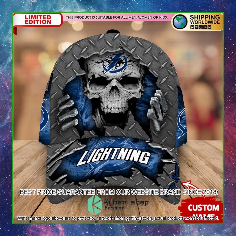 tampa bay lightning custom name nhl skull cap limited edition cve8d