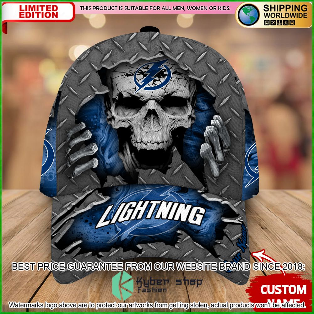 tampa bay lightning custom name nhl skull cap limited edition eo9mp