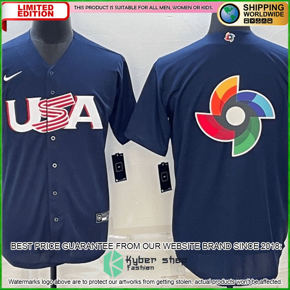usa personalized navy baseball jersey limited edition em2mj