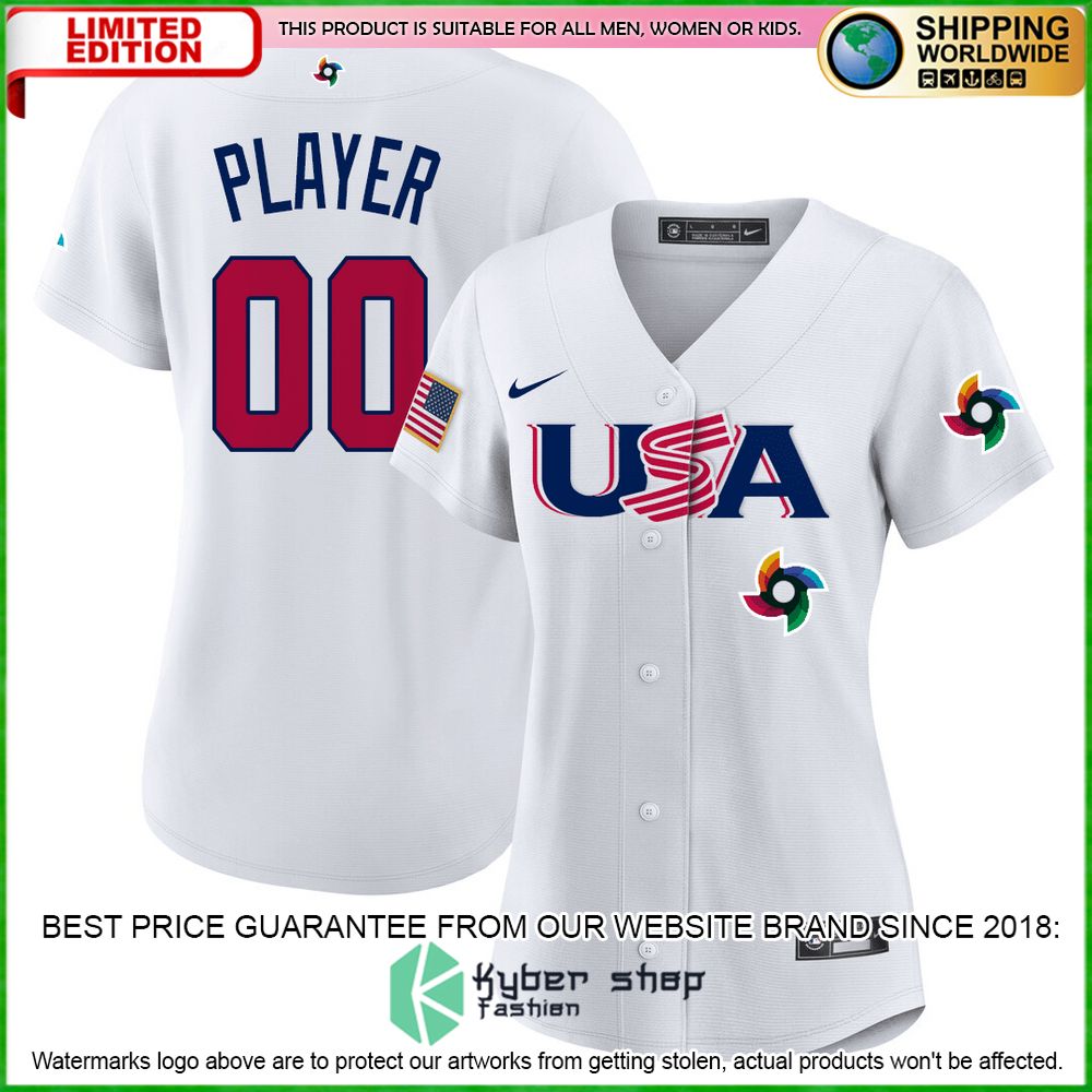 usa personalized white baseball jersey limited edition 3mimo