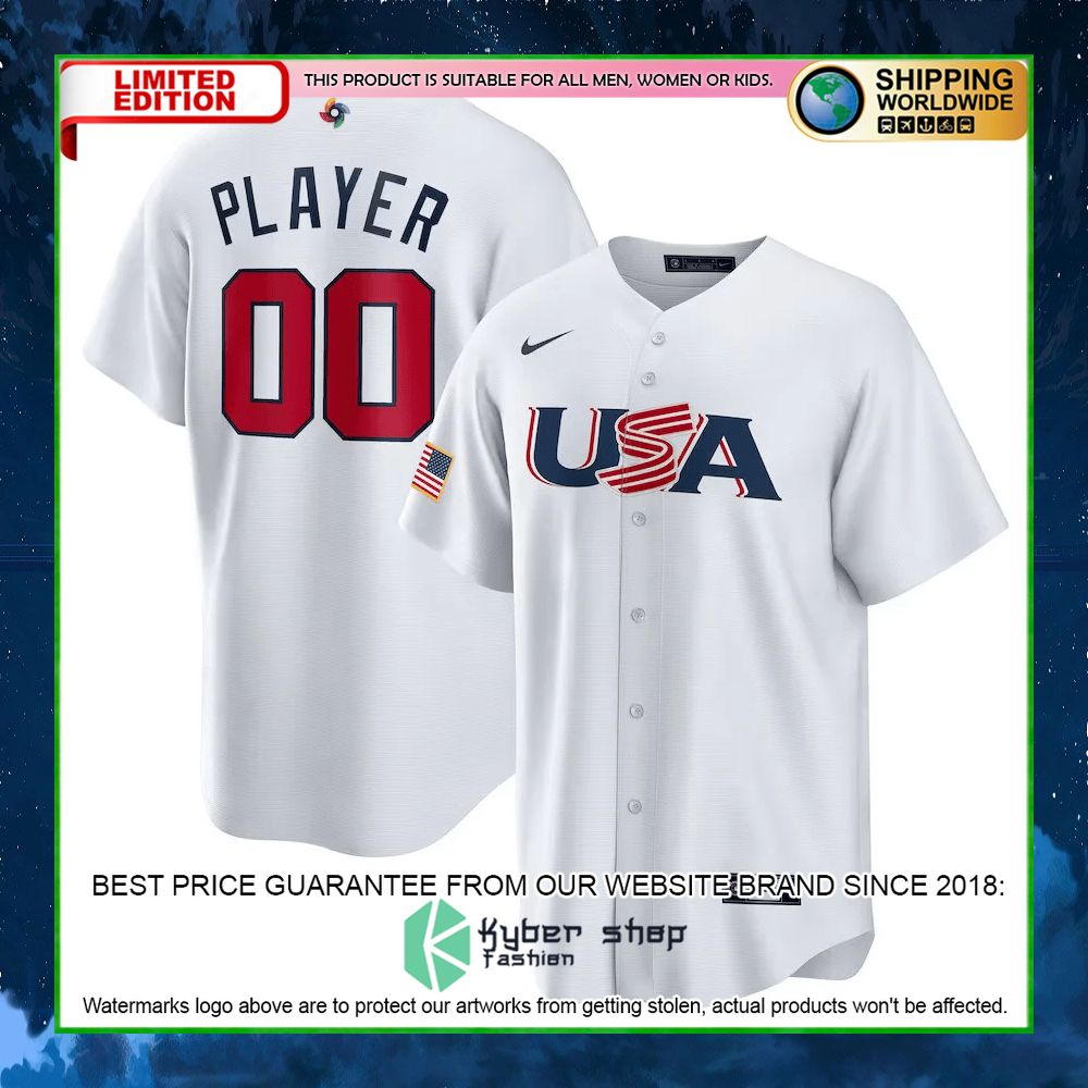 usa personalized white baseball jersey limited edition tggia