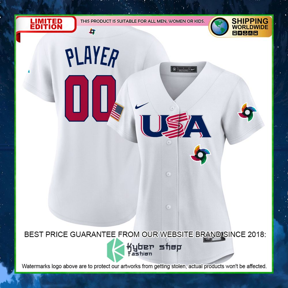 usa personalized white baseball jersey limited edition zp8vu