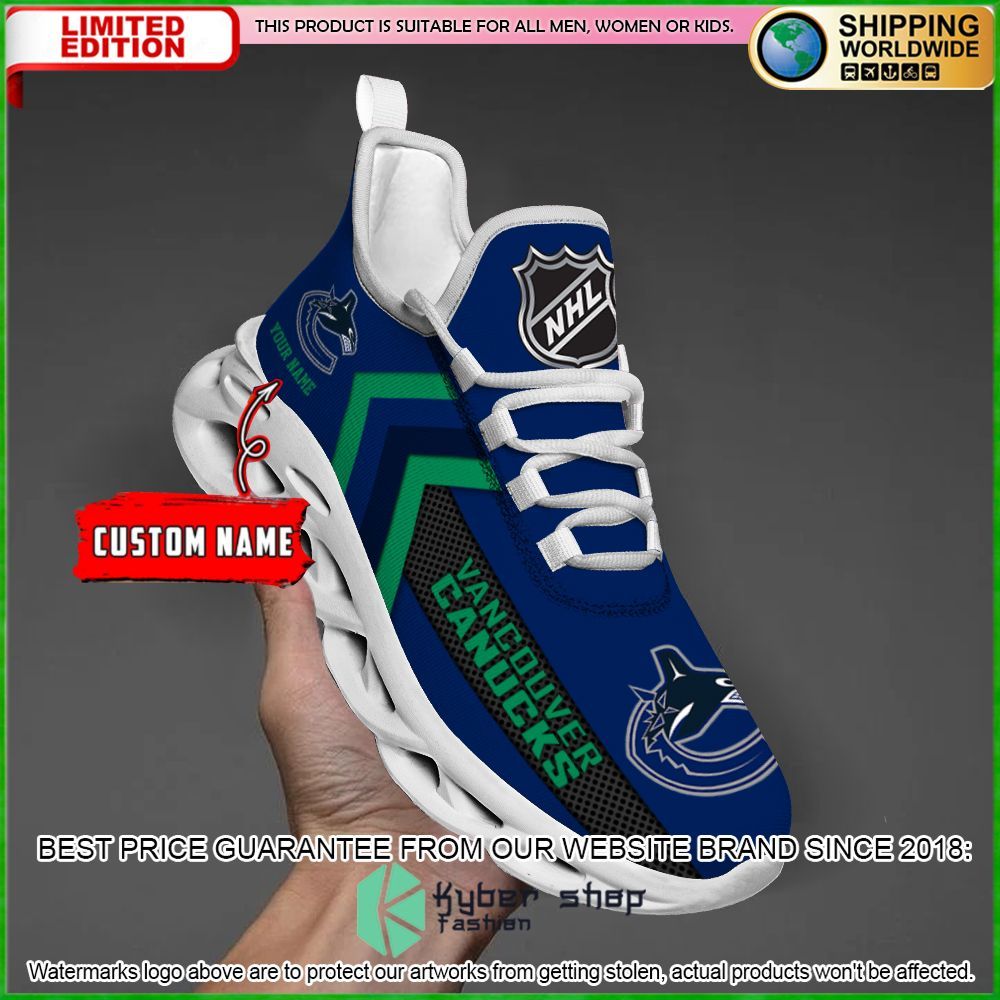vancouver canucks custom name clunky max soul shoes limited edition 9rjyj