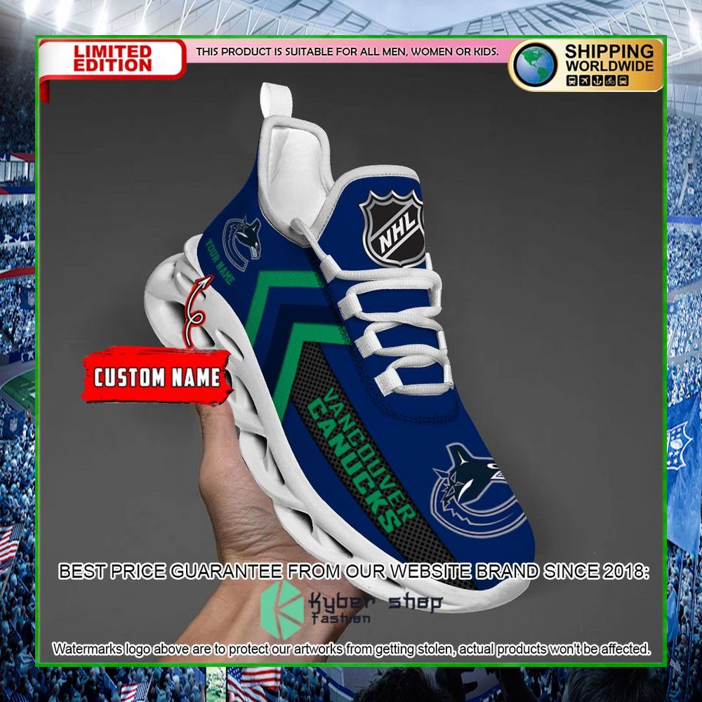 vancouver canucks custom name clunky max soul shoes limited edition veakn