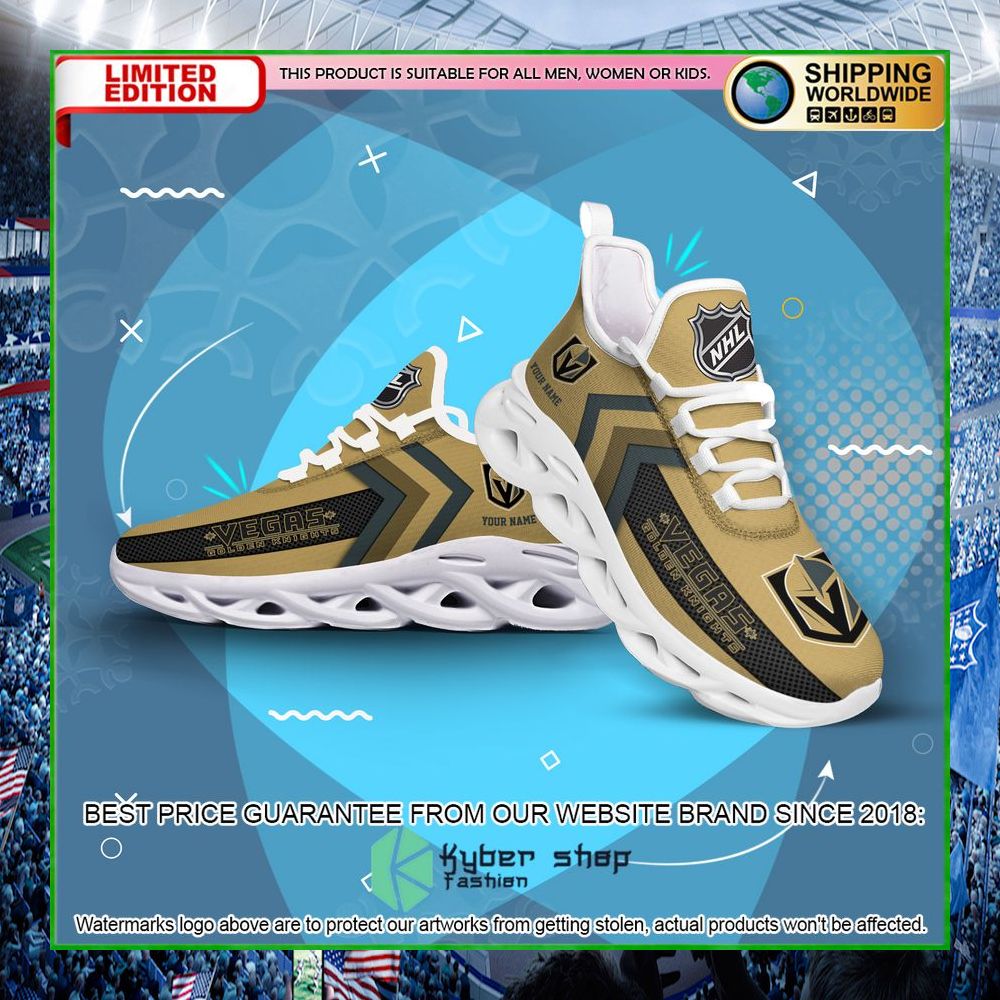 vegas golden knights custom name clunky max soul shoes limited edition