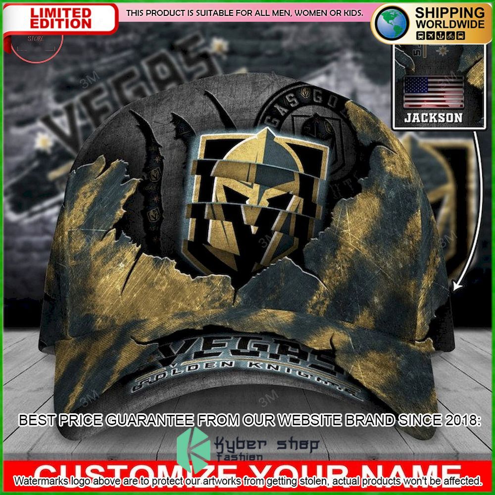 vegas golden knights skull nhl custom name cap limited edition oloev