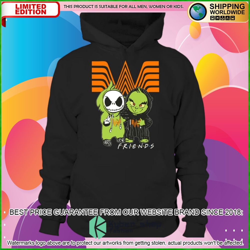 whataburger jack skelltington grinch friends hoodie shirt limited edition