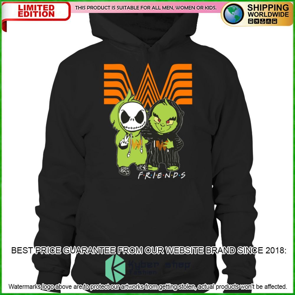 whataburger jack skelltington grinch friends hoodie shirt limited edition wtnq6