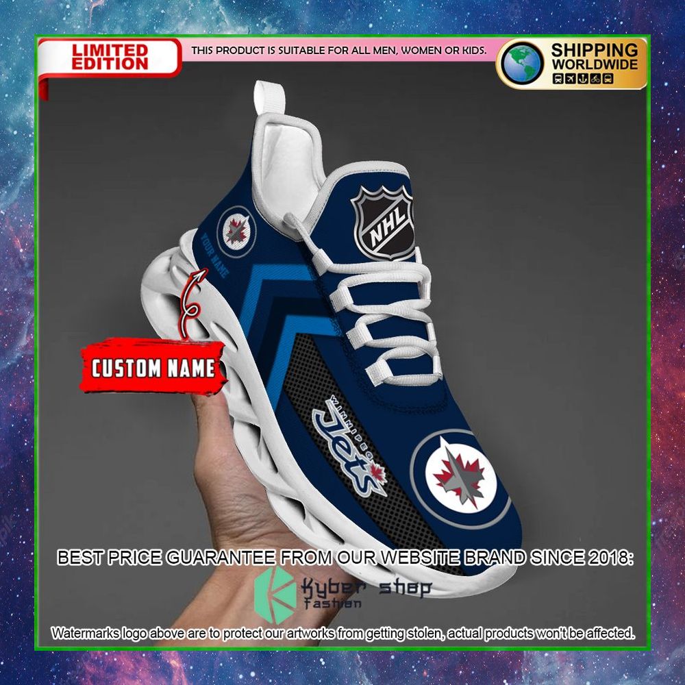 winnipeg jets custom name clunky max soul shoes limited edition f6ni5