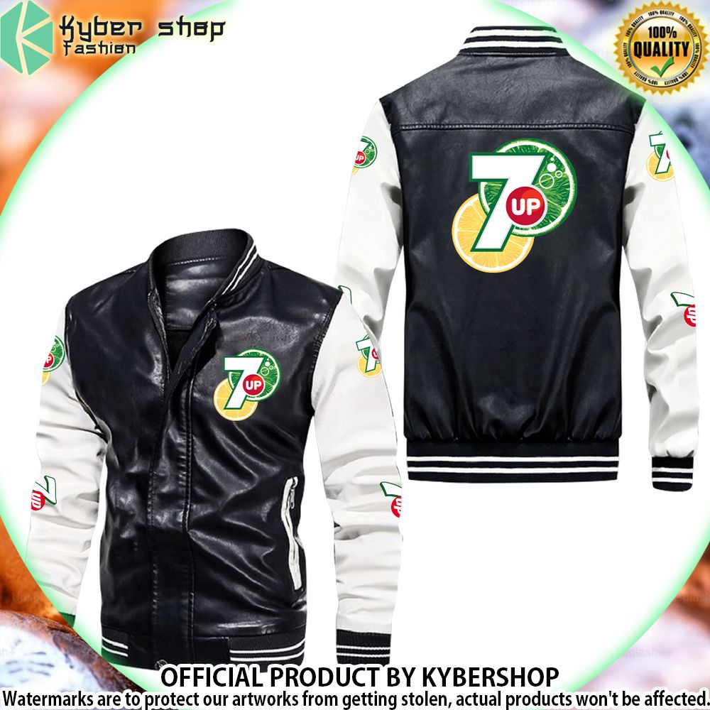 7up bomber leather jacket limited edition ckmly