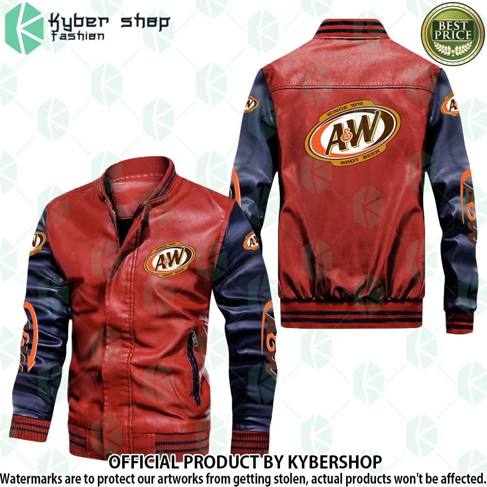 A&W Root Beer Bomber Leather Jacket - LIMITED EDITION