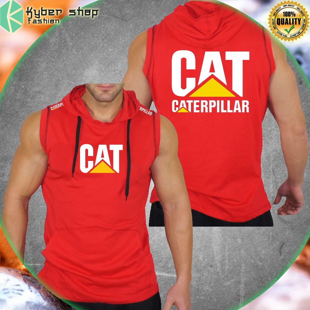 caterpillar sleeveless hoodie limited edition 3kzia