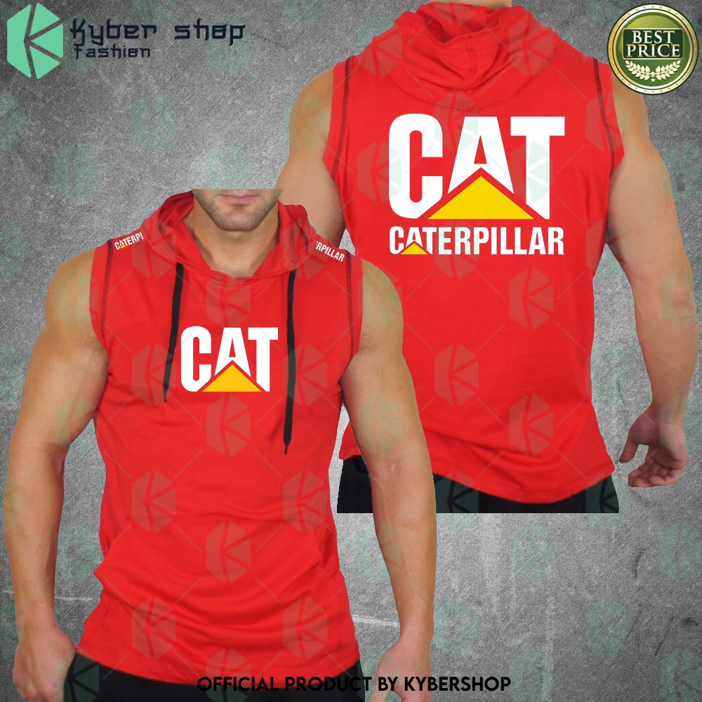 caterpillar sleeveless hoodie limited edition