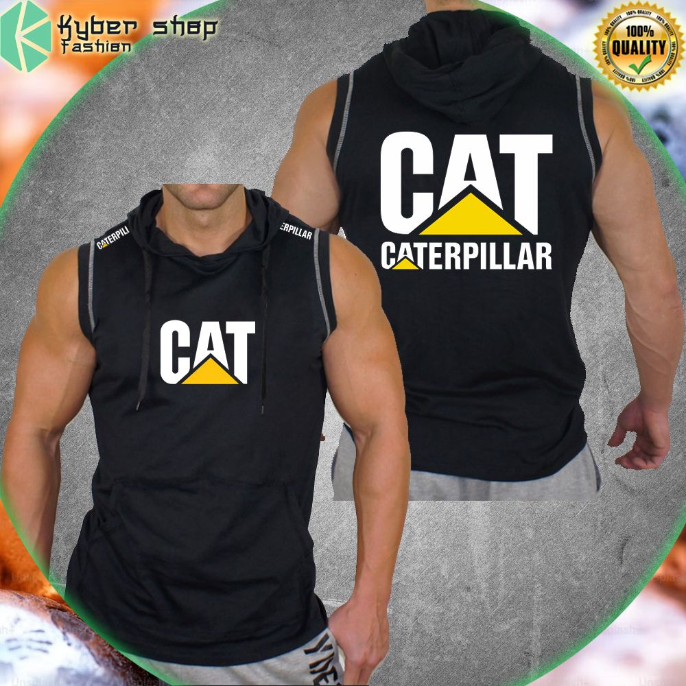caterpillar sleeveless hoodie limited edition lll1j