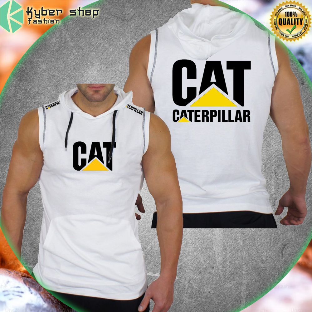 caterpillar sleeveless hoodie limited edition mqceb