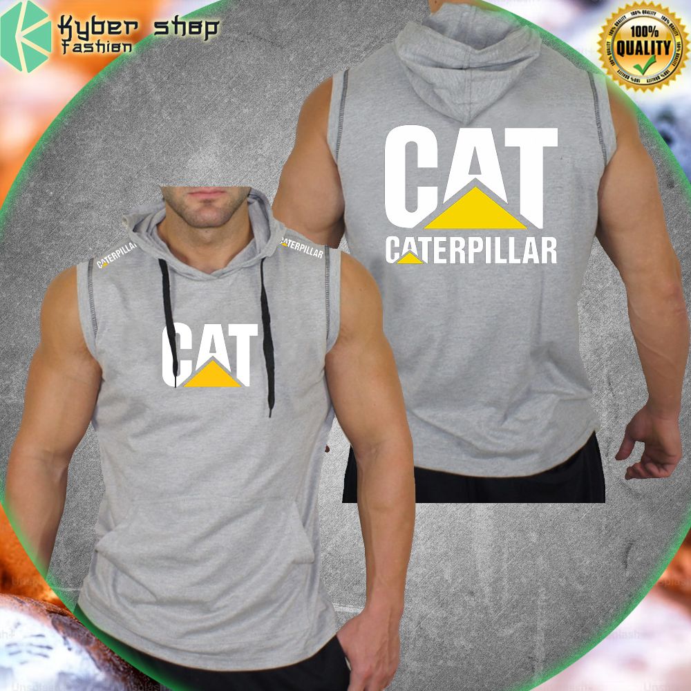 caterpillar sleeveless hoodie limited edition t3vjv