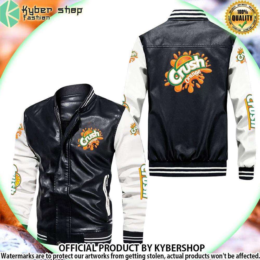 crush drink bomber leather jacket limited edition mcfqz