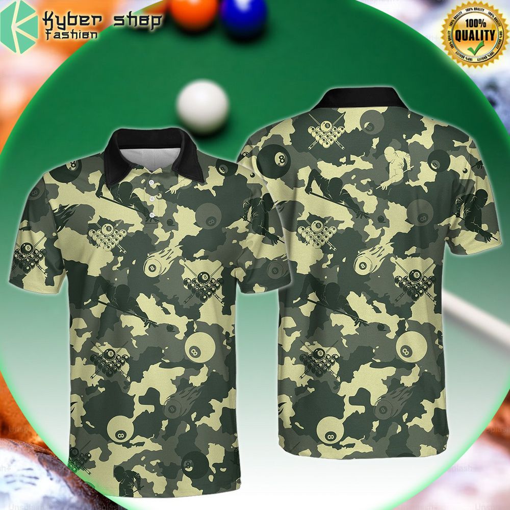 green camouflage billiards polo limited edition ia06a