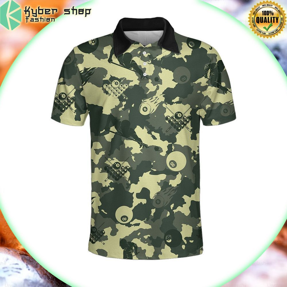 green camouflage billiards polo limited edition mz61s