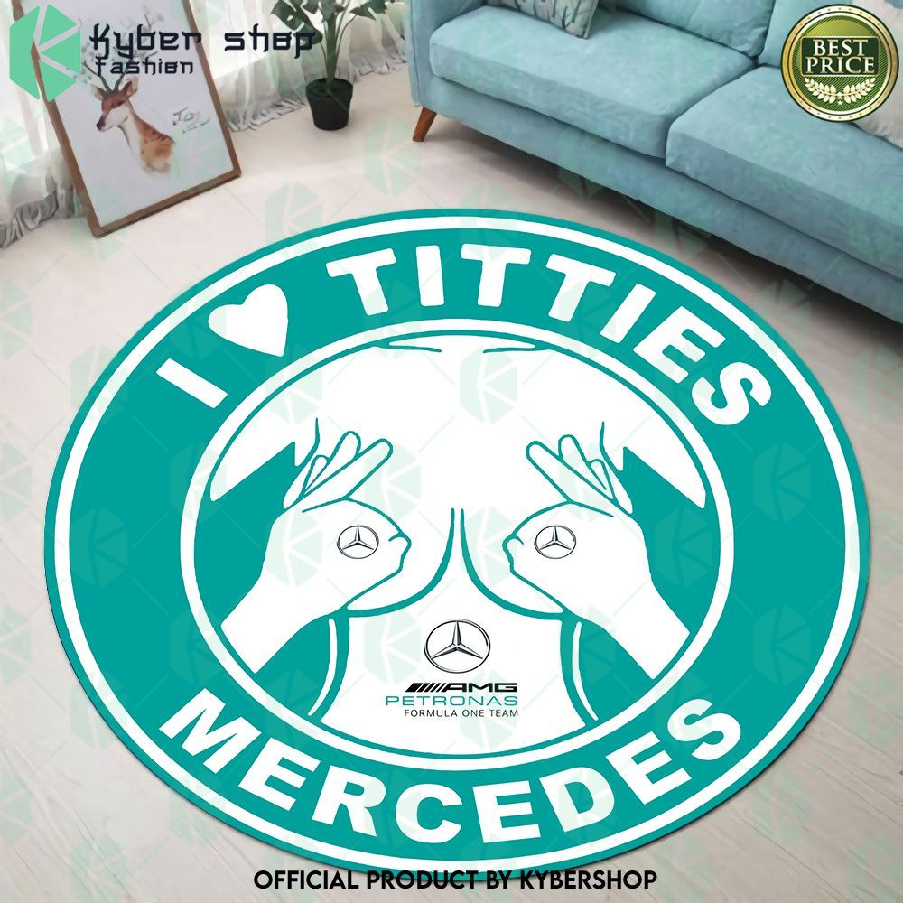 i love titties and mercedes amg racing rug limited edition qhv1j