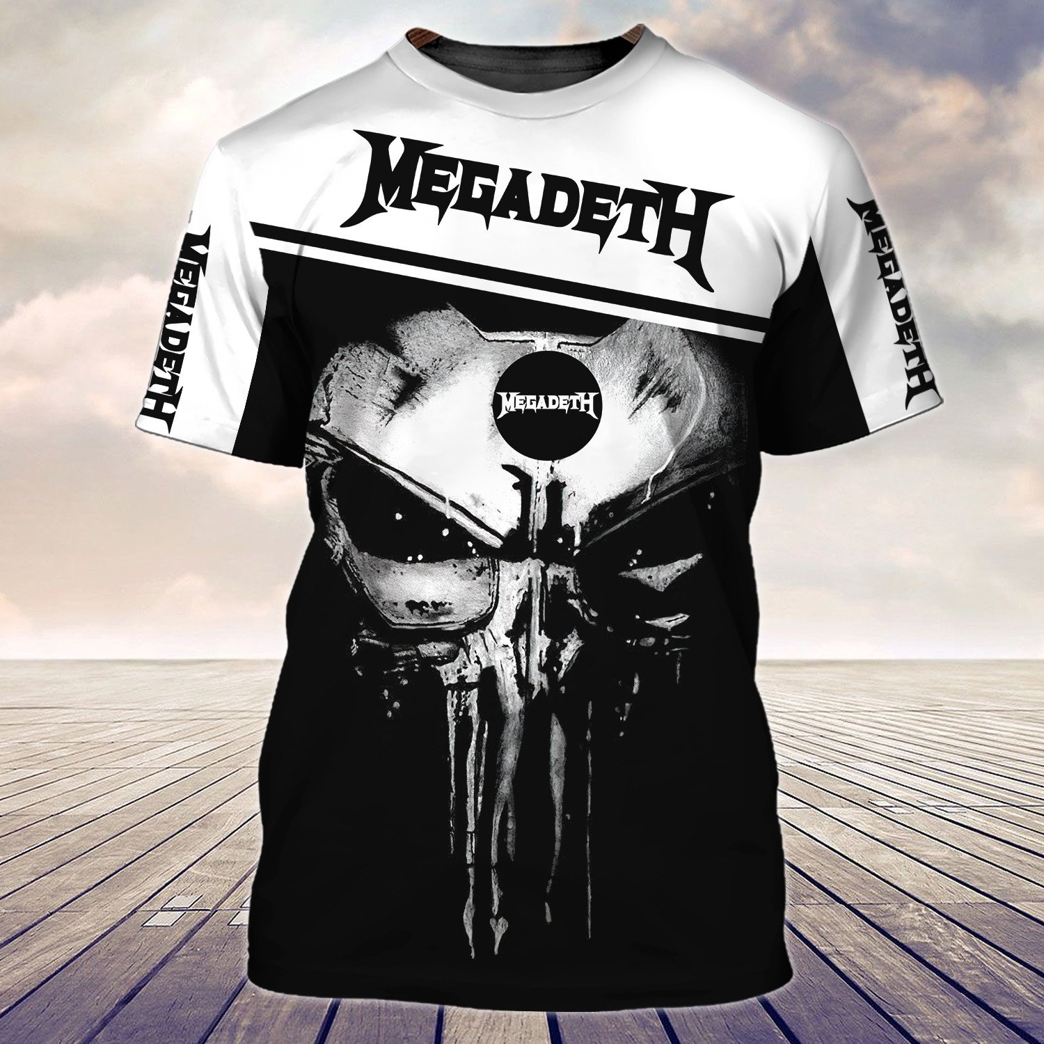 Megadeth Band Punisher Skull Hoodie - LIMITED EDITION